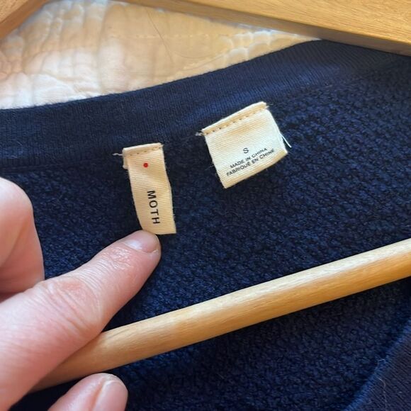 Anthropologie Women's Moth Darcy Peplum Knit Pleated Sleeveless Sweater Top Sz S - Picture 8 of 11